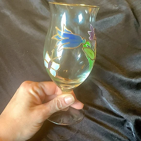 wine glass that fits a whole bottle I Only Have Time Wine Bottle Glass
